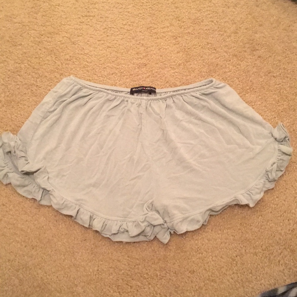 baby blue flowy shorts
